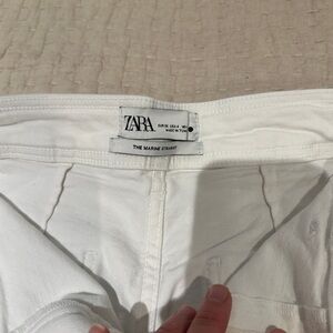 Zara white jeans size 4
